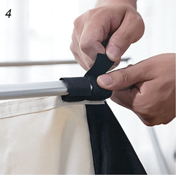 Cesto Organizador de Roupa Suja com 3 Divisórias Portátil - Image 8